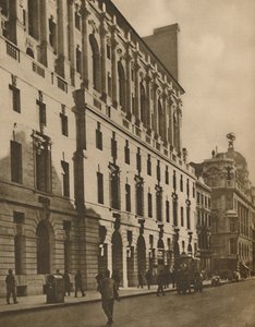 Bygningsrepresentant for New London i Moorgate Street, c1935.