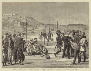 Den afghanske krigen, fotballkamp av det femti-niende regiment ved Khelat-i-Gilzai