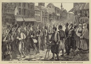 Krigen i Egypt, tyrkiske troppers avgang fra Konstantinopel av Walter Charles Horsley