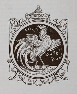 En hane som galer. av Walter Crane