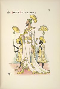 En sultan, en av bryllupsgjestene av Walter Crane