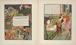 Ali Baba og de førti tyvene. av Walter Crane
