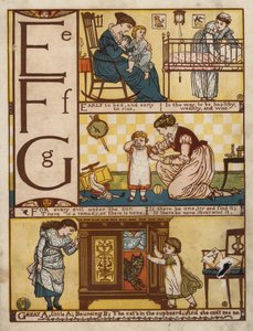 Alfabet (farge litho) av Walter Crane