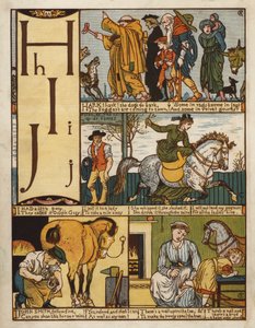 Alfabet (farge litho) av Walter Crane