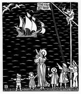 Sluttartikkel av "The Fairy Ship" av Walter Crane