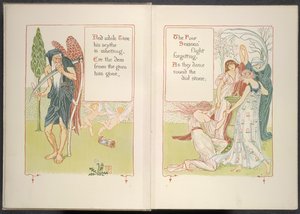 Father Time og de fire årstidene av Walter Crane