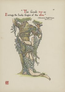 Blomster fra Shakespeares Garden av Walter Crane