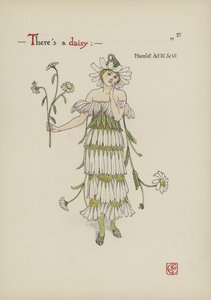 Blomster fra Shakespeares Garden av Walter Crane