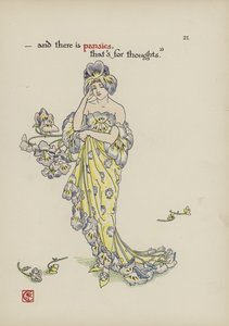 Blomster fra Shakespeares Garden av Walter Crane