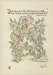 Blomster fra Shakespeares Garden av Walter Crane