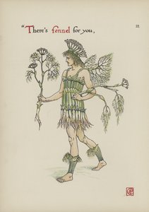 Blomster fra Shakespeares Garden av Walter Crane