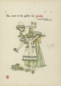 Blomster fra Shakespeares Garden av Walter Crane