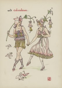 Blomster fra Shakespeares Garden av Walter Crane
