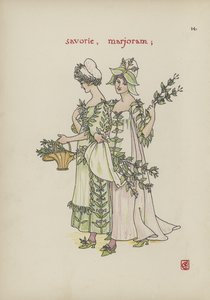 Blomster fra Shakespeares Garden av Walter Crane