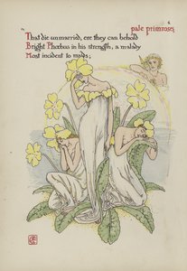 Blomster fra Shakespeares Garden av Walter Crane