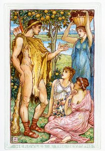Herkules og nymfene av Walter Crane