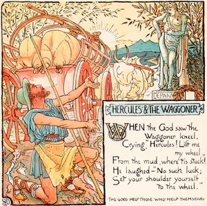 Hercules and the Waggoner, illustrasjon fra 