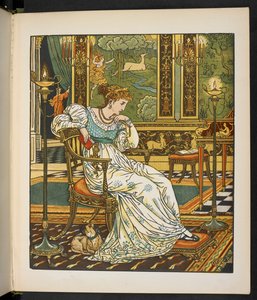 Illustrasjon til historien, Hinden i skogen. av Walter Crane