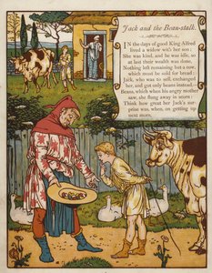 Jack og bønnestilken (farge litho) av Walter Crane