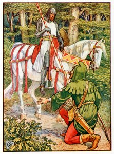 Lyttel John and the Knyghe av Walter Crane