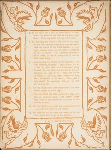 Metode for å lære Golden primer. Blomsterkanter med kjeruber. av Walter Crane