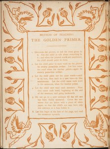 Metode for å lære Golden primer. Blomsterkanter med kjeruber. av Walter Crane