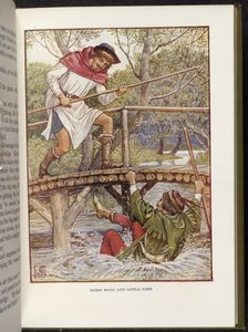 Robin Hood og Lille John av Walter Crane
