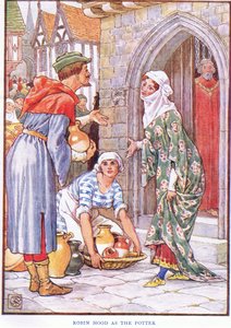 Robin Hood som pottemakeren, ca. 1920 av Walter Crane