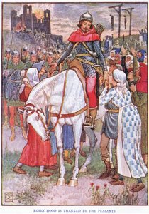 Robin Hood, bøndenes venn, ca. 1920 av Walter Crane
