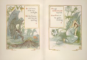 Solnedgang og kjærlighet i en tåke av Walter Crane