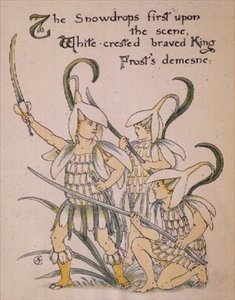 Snøklokken fra "Floras fest" av Walter Crane