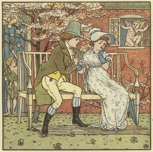 Det var en liten mann og han friet til en liten hushjelp av Walter Crane
