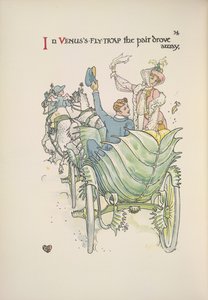 Venus sin fluefelle. Et par som reiser med hest og vogn av Walter Crane