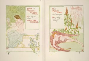 Venus ser glass og hushjelper av Walter Crane