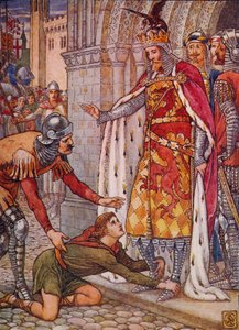 Young Owen appellerer til kongen, 1911. av Walter Crane