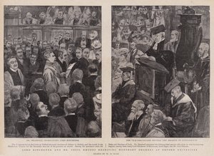 Lord Kitchener og Mr. Cecil Rhodes mottar æresgrader ved Oxford University