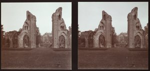 Glastonbury Abbey, Glastonbury, Mendip, Somerset, 1913.