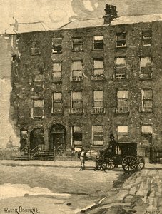 Daniel OConnells hus på Merrion Square, Dublin, Irland, c1890.