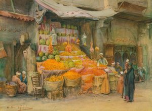 En fruktbod i Bulak, c1905, 1912