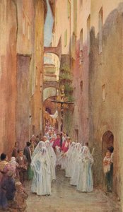 En prosesjon i San Remo, c1910, 1912 av Walter Frederick Roofe Tyndale