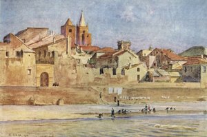Albenga, fra Centa, Italia av Walter Frederick Roofe Tyndale