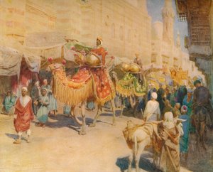 En arabisk bryllupsprosesjon, c1905, 1912 av Walter Frederick Roofe Tyndale