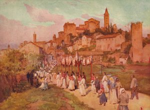 Corpus Domini ved Viterbo, c1900 1913 av Walter Frederick Roofe Tyndale