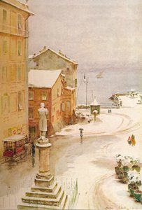 Piazza Mazzini, S. Margherita, c1910, 1912 av Walter Frederick Roofe Tyndale