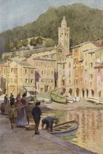 Portofino, Italia (farge litho) av Walter Frederick Roofe Tyndale