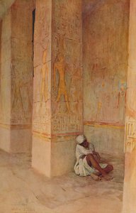 Fødselskolonaden i Hatshepsut-tempelet, c1905, 1912 av Walter Frederick Roofe Tyndale