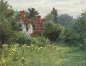 The New Forest: The Mill House, Brokenhurst (farge litho) av Walter Frederick Roofe Tyndale