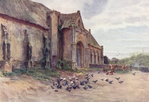 Wessex: En tiendelåve, Abbotsbury, nær Weymouth (fargelitografi) av Walter Frederick Roofe Tyndale