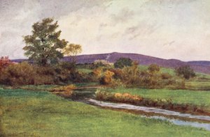 Wessex: quot;Regnbårenquot; fra de innfødtes tilbakekomst (fargelitografi) av Walter Frederick Roofe Tyndale