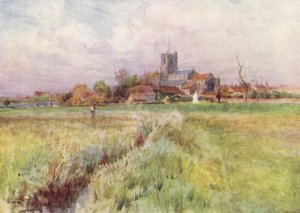 Wessex: Wareham, «Anglebury» blant Wessex-romanene (fargelitografi)